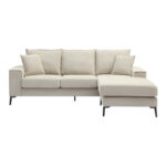 Reversible corner sofa Ravelma beige fabric 241x168x87cm - Слика 5