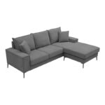 Reversible corner sofa Ravelma anthracite fabric 241x168x87cm - Слика 3