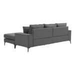 Reversible corner sofa Ravelma anthracite fabric 241x168x87cm - Слика 6
