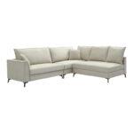 Reversible corner sofa Almy beige fabric 271x219x91cm - Слика 2
