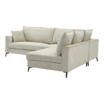 Reversible corner sofa Almy beige fabric 271x219x91cm - Слика 4