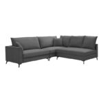 Reversible corner sofa Almy anthracite fabric 271x219x91cm - Слика 2