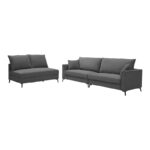 Reversible corner sofa Almy anthracite fabric 271x219x91cm - Слика 3