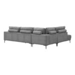 Corner sofa Maliva right corner grey fabric 280x210x100cm - Слика 6
