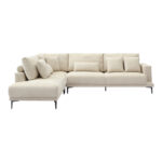 Corner sofa Maliva right corner beige fabric 280x210x100cm - Слика 4