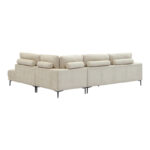 Corner sofa Maliva right corner beige fabric 280x210x100cm - Слика 6