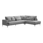 Left corner sofa Maliva grey fabric 280x210x100cm - Слика 2