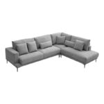 Left corner sofa Maliva grey fabric 280x210x100cm - Слика 3