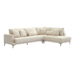 Left corner sofa Maliva beige fabric 280x210x100cm - Слика 2