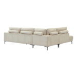 Left corner sofa Maliva beige fabric 280x210x100cm - Слика 6
