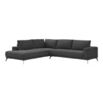Right corner sofa Selio anthracite fabric 300x240x100cm - Слика 2