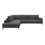 Right corner sofa Selio anthracite fabric 300x240x100cm - Слика 4