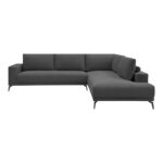 Left corner sofa Selio anthracite fabric 300x240x100cm - Слика 4