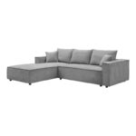 Right corner sofa Maden grey fabric 279x203x90cm - Слика 2