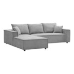 Right corner sofa Maden grey fabric 279x203x90cm - Слика 5