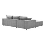 Right corner sofa Maden grey fabric 279x203x90cm - Слика 6