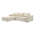 Right corner sofa Maden beige fabric 279x203x90cm - Слика 2