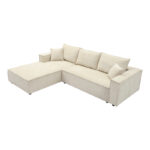 Right corner sofa Maden beige fabric 279x203x90cm - Слика 3