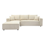 Right corner sofa Maden beige fabric 279x203x90cm - Слика 4