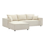 Right corner sofa Maden beige fabric 279x203x90cm - Слика 5
