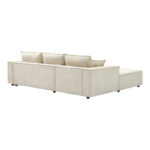 Right corner sofa Maden beige fabric 279x203x90cm - Слика 6