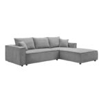 Left corner sofa Maden grey fabric 279x203x90cm - Слика 2