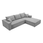Left corner sofa Maden grey fabric 279x203x90cm - Слика 3