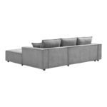 Left corner sofa Maden grey fabric 279x203x90cm - Слика 6