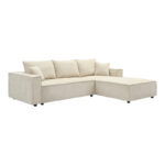 Left corner sofa Maden beige fabric 279x203x90cm - Слика 2
