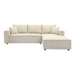 Left corner sofa Maden beige fabric 279x203x90cm - Слика 4