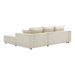 Left corner sofa Maden beige fabric 279x203x90cm - Слика 6