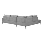 Right corner sofa Zenqua grey fabric 291x233x90cm - Слика 6