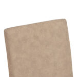 Chair Zeben antique beige fabric with natural color rubberwood leg 43.5x55.5x93.5cm - Image 6