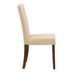 Chair Zeben antique ecru fabric with walnut rubberwood 43.5x55.5x93.5cm - Image 3