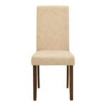 Chair Zeben antique ecru fabric with walnut rubberwood 43.5x55.5x93.5cm - Image 4