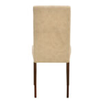 Chair Zeben antique ecru fabric with walnut rubberwood 43.5x55.5x93.5cm - Image 5