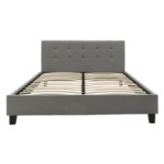 Bed with mattress Mago-Utopia Pakoworld PU grey 150x200cm - Image 3