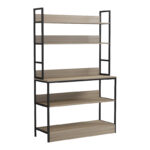Floor shelf Oranis sonoma-black 105x38x165cm - Слика 2