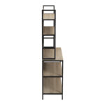 Floor shelf Oranis sonoma-black 105x38x165cm - Слика 5