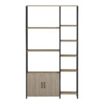 Floor shelf Ranea sonoma-black 85x32x150cm - Слика 3