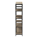 Floor shelf Ranea sonoma-black 85x32x150cm - Слика 5