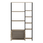 Floor shelf Ranea sonoma-black 85x32x150cm - Слика 6