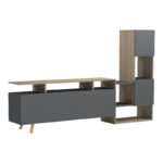 Tv unit Defry sonoma-anthracite 177.5x31.5x110cm - Слика 3