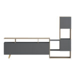 Tv unit Defry sonoma-anthracite 177.5x31.5x110cm - Слика 4