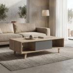 Coffee table Elonza sonoma-anthracite 120x60x36cm