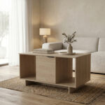 Coffee table Nalinda sonoma 100x55x55cm