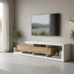 Tv stand Arbero white-oak 198x40x45cm