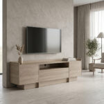 Tv stand Derden sonoma 197x38x58cm
