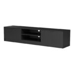 Tv stand Lemardo black 180x40x40cm - Слика 5