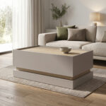 Coffee table Wendo taupe-sonoma 97x60x40cm